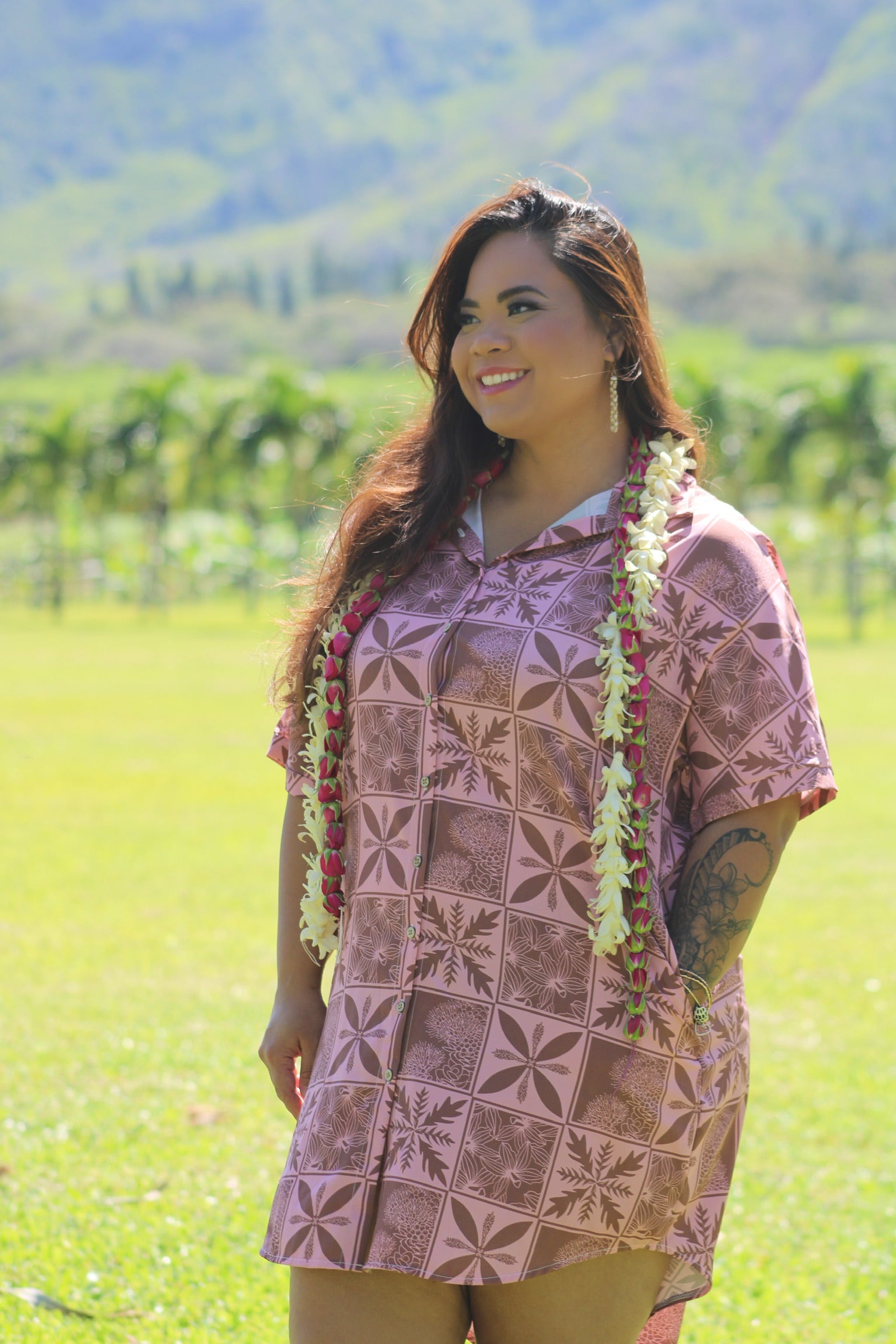 Dress Shirt Nohealani Dark Pink