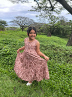 Girls Nohealani Dark Pink Dress