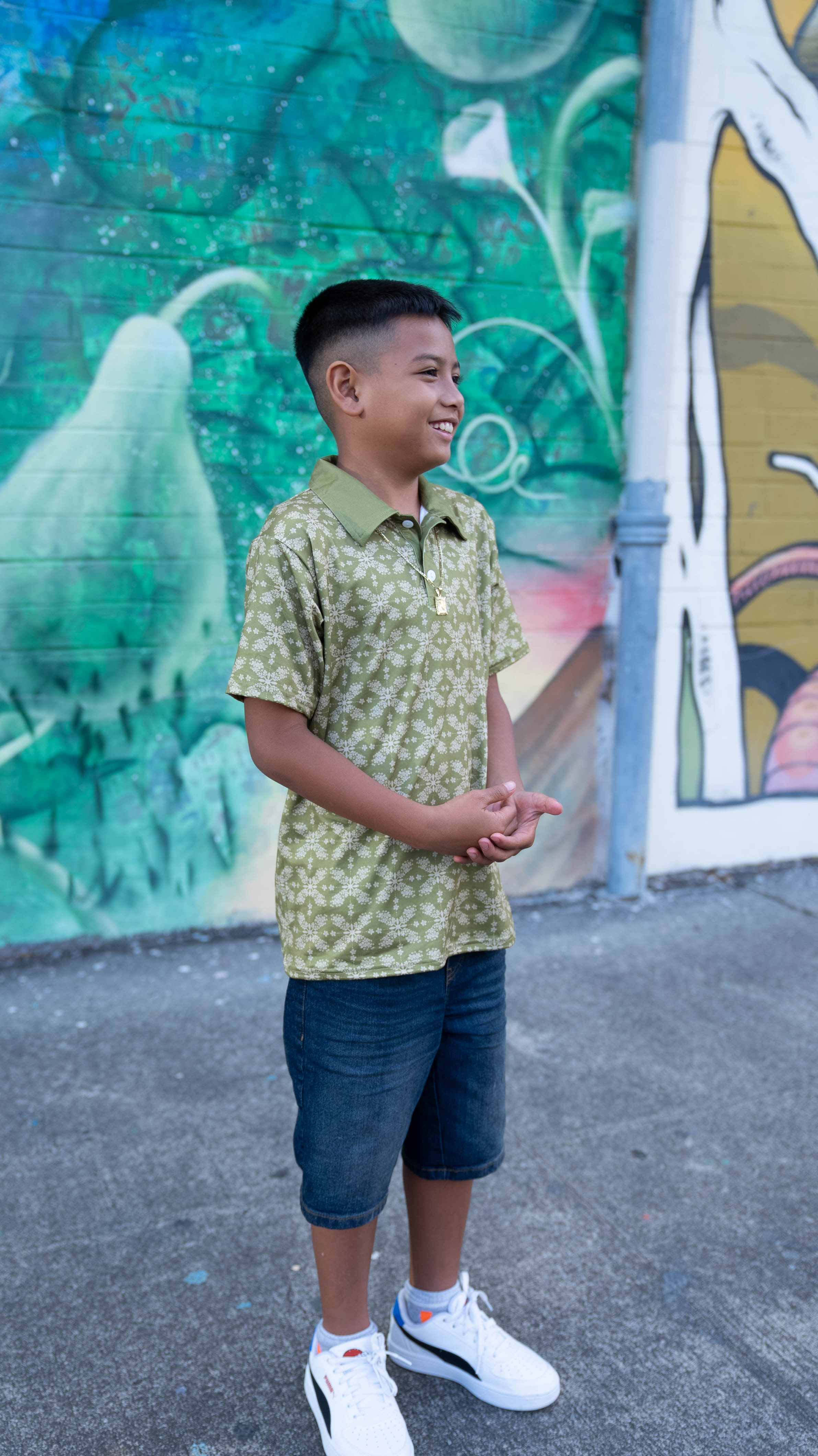 Boys Pilina Collar Shirt