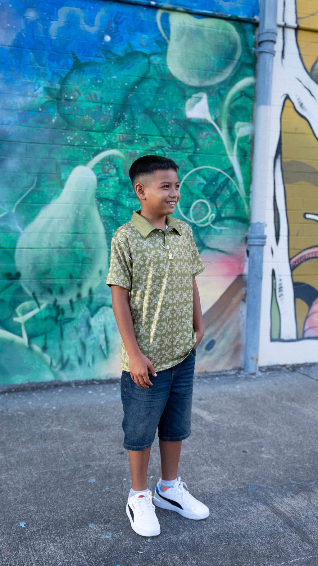Boys Pilina Collar Shirt