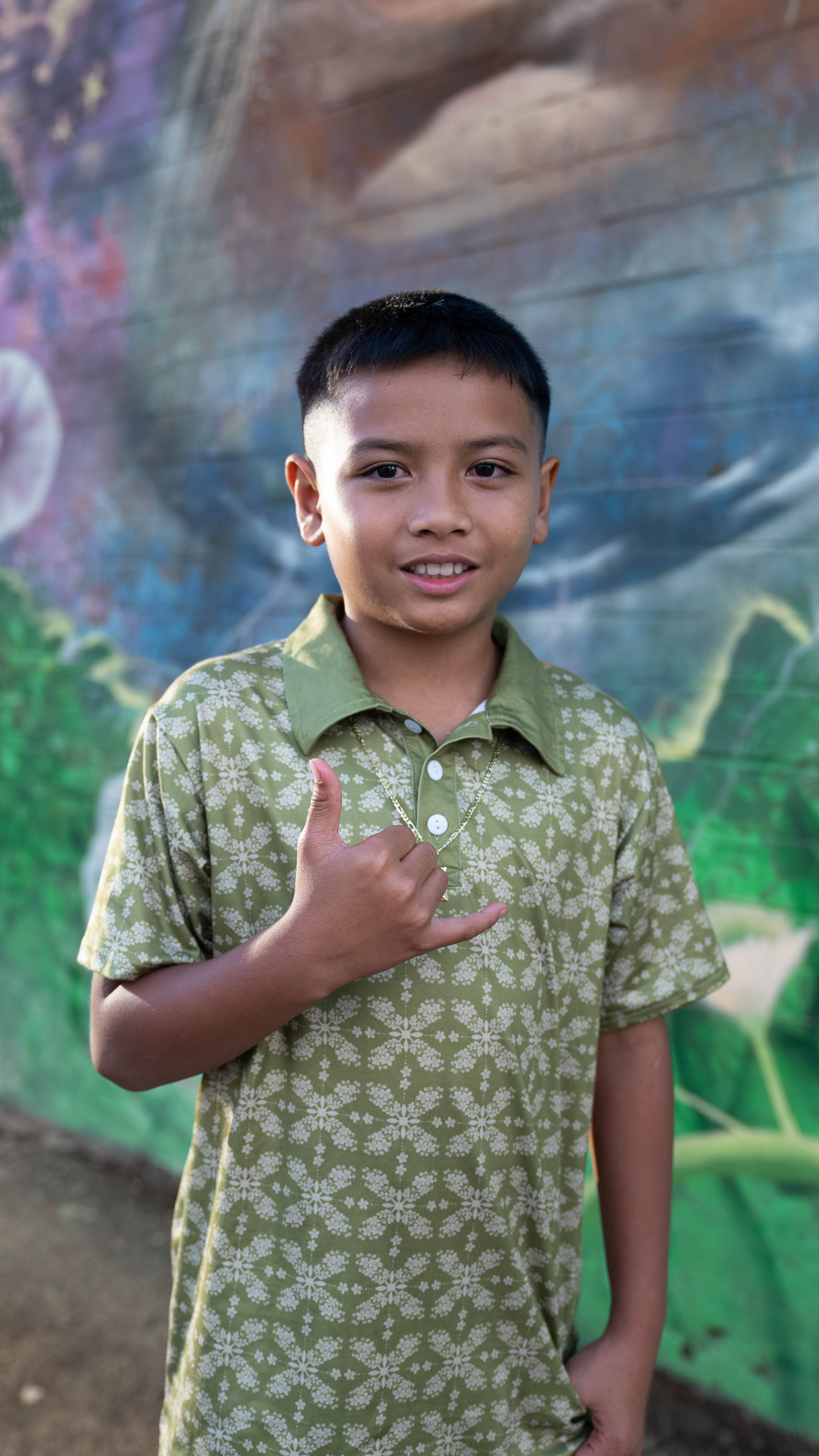 Boys Pilina Collar Shirt