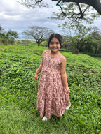 Girls Nohealani Dark Pink Dress